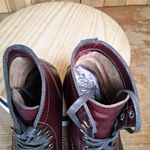 Wolverine 1000 Mile Plain Toe‎ Original Work Boots Mens 8 D Brown Leather USA main image 4